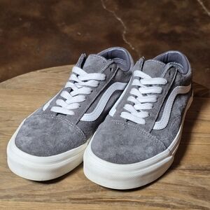 VANS Old Skool HEIQ Eco-Dry Pig Suede Rabbit Gray Men’s 6 / Women’s 7.5